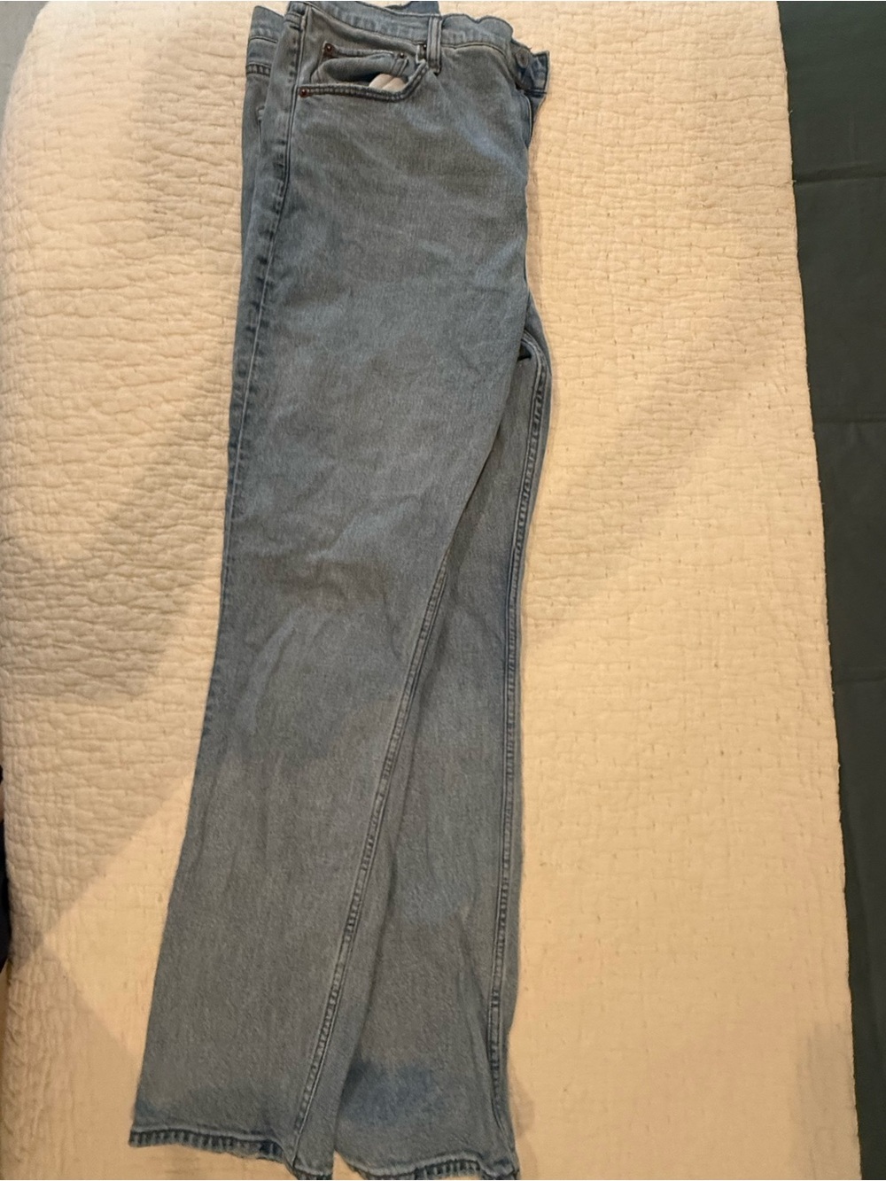 Abercrombie & Fitch Women's Light Blue Flare Jeans